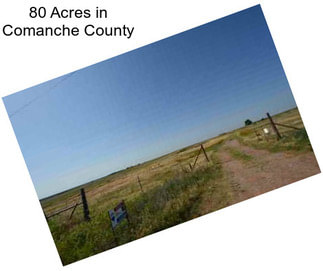 80 Acres in Comanche County