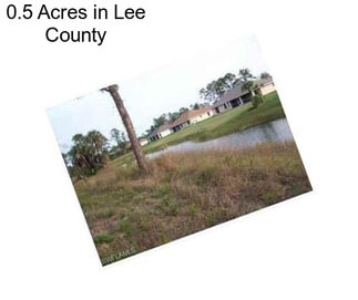 0.5 Acres in Lee County