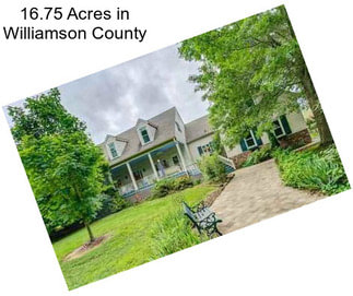 16.75 Acres in Williamson County