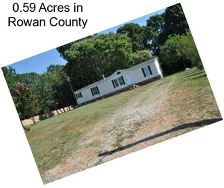 0.59 Acres in Rowan County