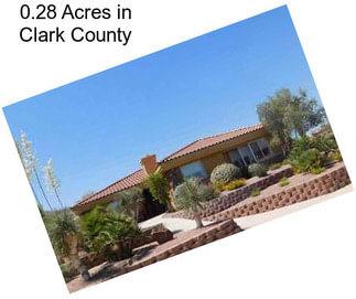 0.28 Acres in Clark County