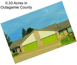0.33 Acres in Outagamie County
