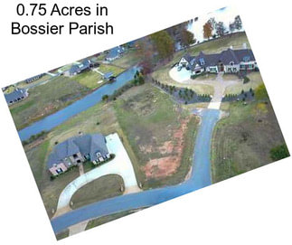0.75 Acres in Bossier Parish