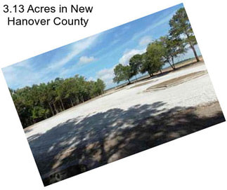3.13 Acres in New Hanover County
