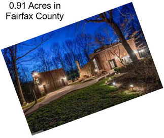 0.91 Acres in Fairfax County