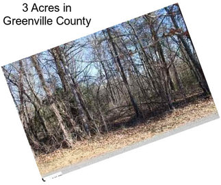 3 Acres in Greenville County