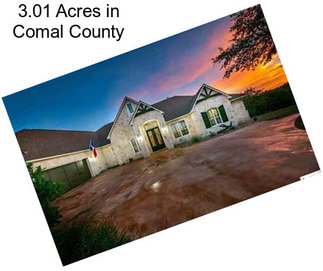 3.01 Acres in Comal County