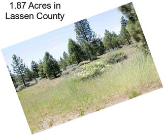1.87 Acres in Lassen County