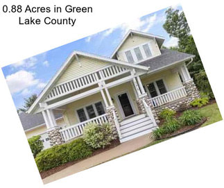 0.88 Acres in Green Lake County