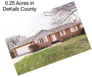 0.25 Acres in DeKalb County