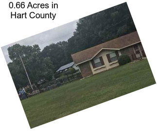 0.66 Acres in Hart County