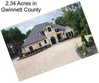 2.34 Acres in Gwinnett County
