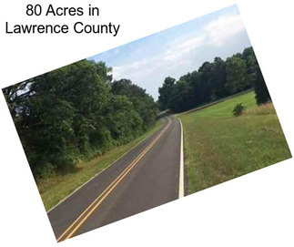 80 Acres in Lawrence County