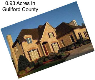 0.93 Acres in Guilford County