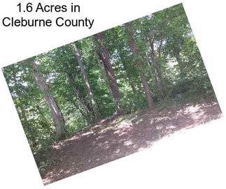 1.6 Acres in Cleburne County