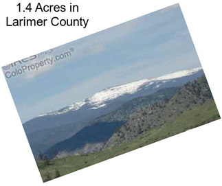 1.4 Acres in Larimer County