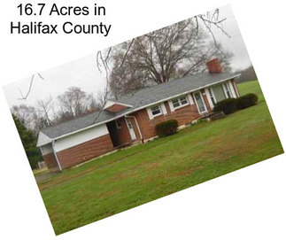 16.7 Acres in Halifax County