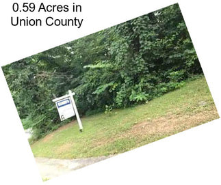 0.59 Acres in Union County