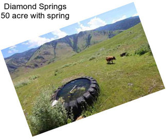 Diamond Springs 50 acre with spring