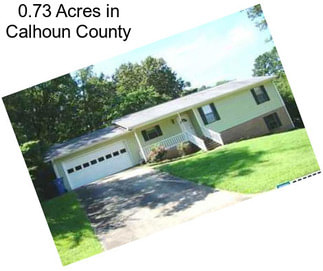 0.73 Acres in Calhoun County