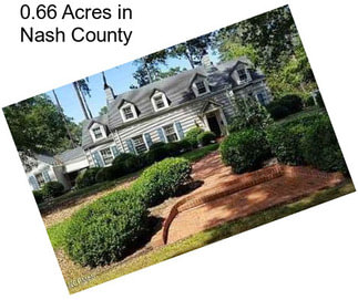 0.66 Acres in Nash County