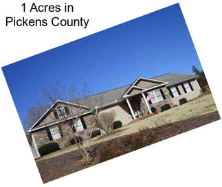 1 Acres in Pickens County