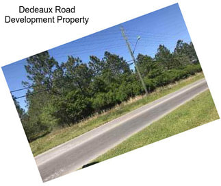 Dedeaux Road Development Property