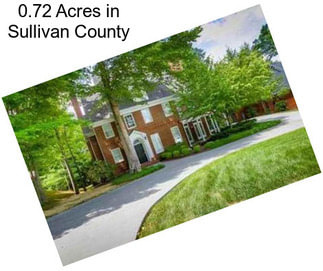 0.72 Acres in Sullivan County