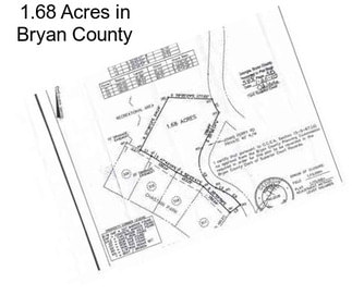 1.68 Acres in Bryan County