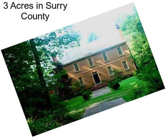 3 Acres in Surry County