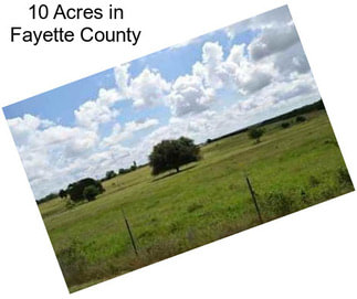 10 Acres in Fayette County