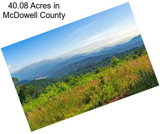 40.08 Acres in McDowell County