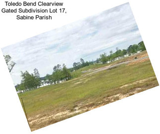 Toledo Bend Clearview Gated Subdivision Lot 17, Sabine Parish