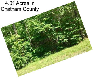 4.01 Acres in Chatham County