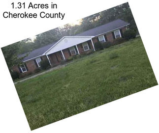 1.31 Acres in Cherokee County