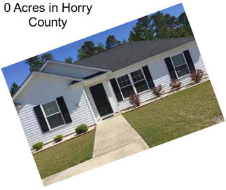 0 Acres in Horry County