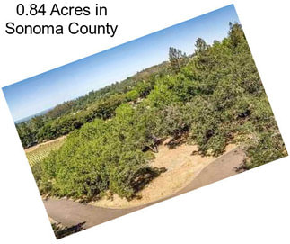 0.84 Acres in Sonoma County