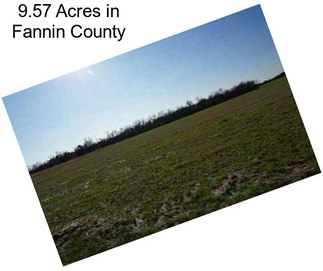 9.57 Acres in Fannin County