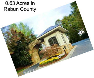 0.63 Acres in Rabun County