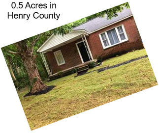 0.5 Acres in Henry County