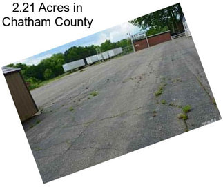 2.21 Acres in Chatham County