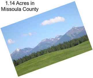 1.14 Acres in Missoula County