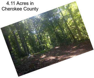 4.11 Acres in Cherokee County