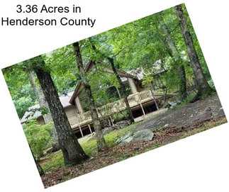 3.36 Acres in Henderson County