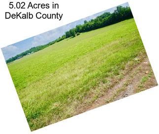 5.02 Acres in DeKalb County