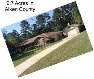 0.7 Acres in Aiken County