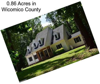 0.86 Acres in Wicomico County