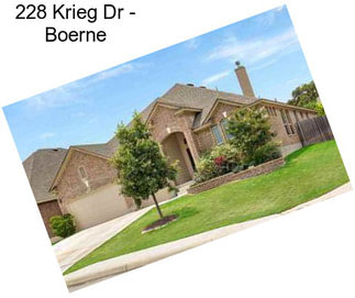 228 Krieg Dr - Boerne