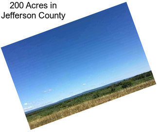 200 Acres in Jefferson County