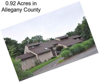 0.92 Acres in Allegany County